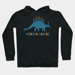 Funny Hanukkah Shirt Dinosaur Stegosaurus Dino Menorah Hoodie